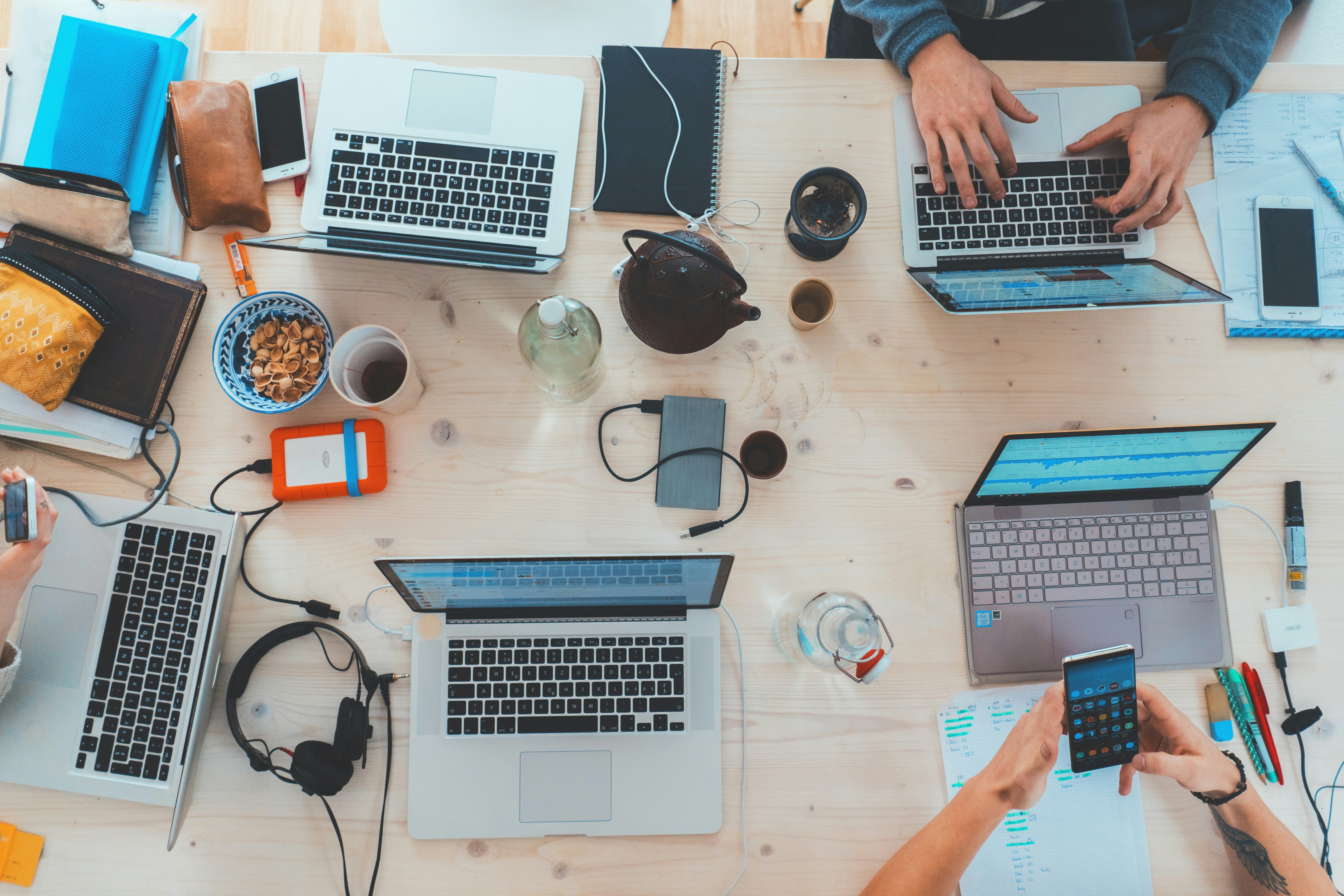 Finance team at work